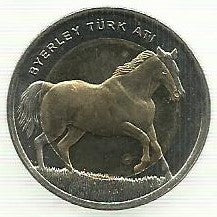 Turquia - 1 Lira 2014 (Km# ..) Cavalo Turco