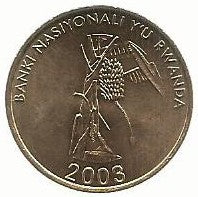 Ruanda - 10 Amafranga 2003 (Km# 24)