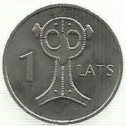 Letonia - 1 Lats 2007 (Km# 86) Owl Fibula