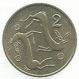 Chipre - 2 Centimos 1983 (Km# 54.1)