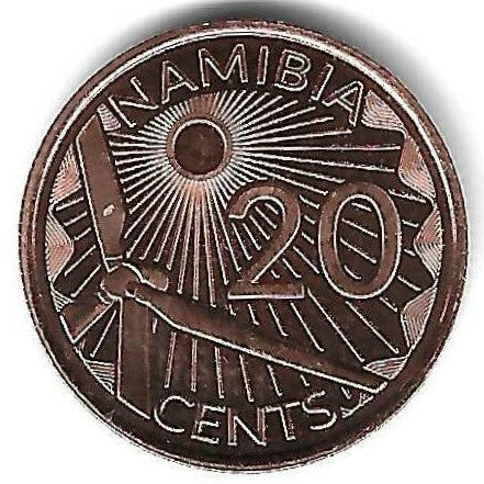 Namibia - 20 Centimos 2025 (Km# ..)
