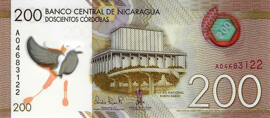 Nicaragua - 200 Cordobas 2015 (# 213)