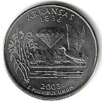 USA - 25 Cents 2003 (Km# 347) Arkansas