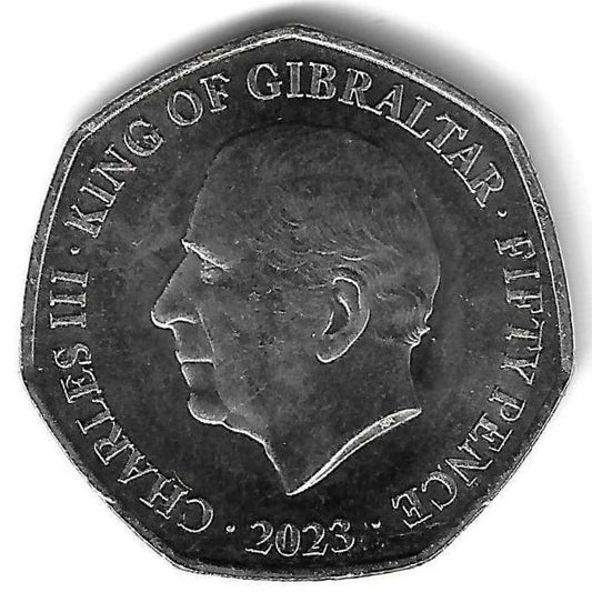Gibraltar - 50 Pence 2023 (Km# ..)
