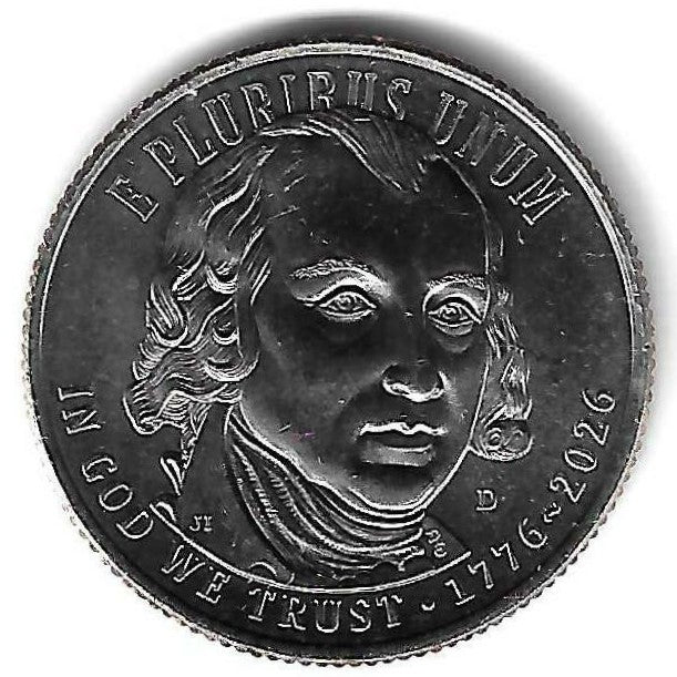 USA - 25 Cents 2026 (Km# 826) Constituiçao