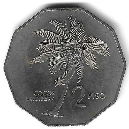Filipinas - 2 Piso 1990 (Km# 244)