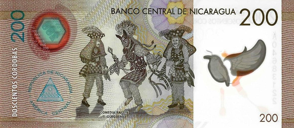 Nicaragua - 200 Cordobas 2015 (# 213)