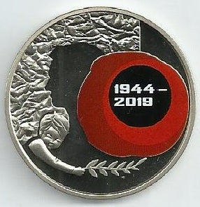 Ucrania - 5 Hryven 2019 (Km# ..) 75º Anivº Libertacao Invasores Fascistas