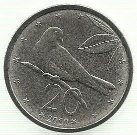 Ilhas Cook - 20 Centimos 2010 (Km# 760)