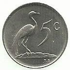 Africa Sul - 5 Centimos 1976 (Km# 84)