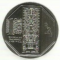 Peru - 1 Novo Sol 2010 (Km# 342) Estela de Raimondi