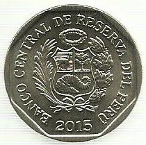 Peru - 1 Novo Sol 2015 (Km# 388) Petroglifos Pusharo