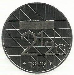 Holanda - 2 1/2 Gulden 1999 (Km# 206)