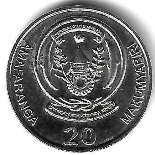 Ruanda - 20 Amafranga 2003 (Km# 25)