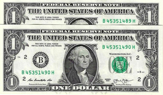 USA - 1 Dolar 2013 (# 537b) Nova Iorque