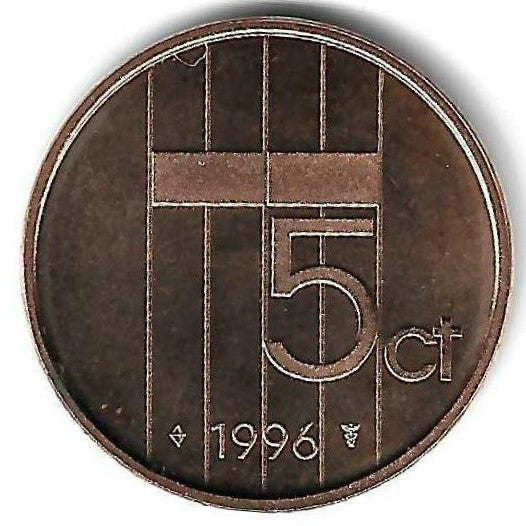 Holanda - 5 Centimos 1996 (Km# 202)