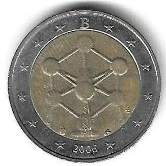 Belgica - 2 Euro 2006 (Km# ..) Àtomo