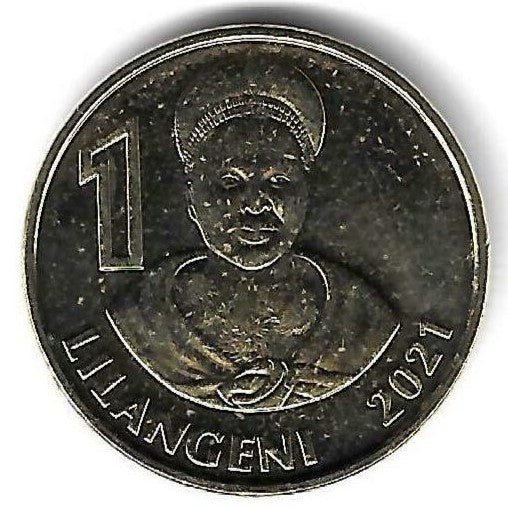 Suazilandia  - 1 Lilangeni 2021 (Km# 72)