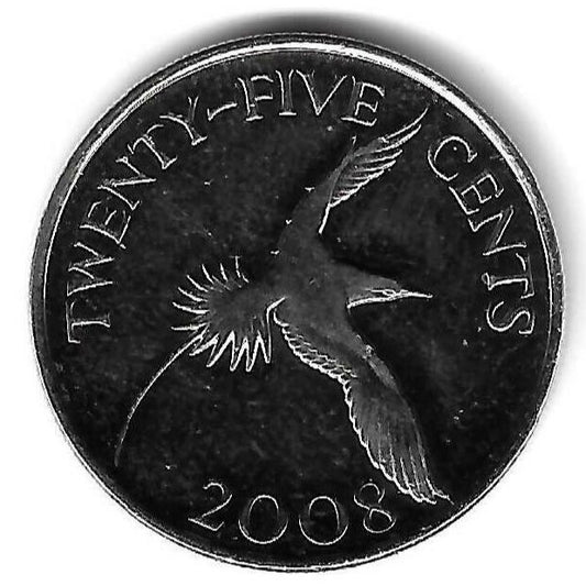 Bermudas - 25 Centimos 2008 (Km# 110)