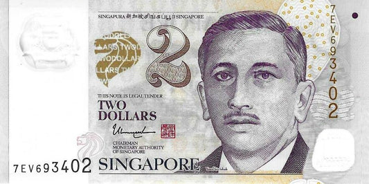 Singapura - 2 Dolares 2024 (# 4b)
