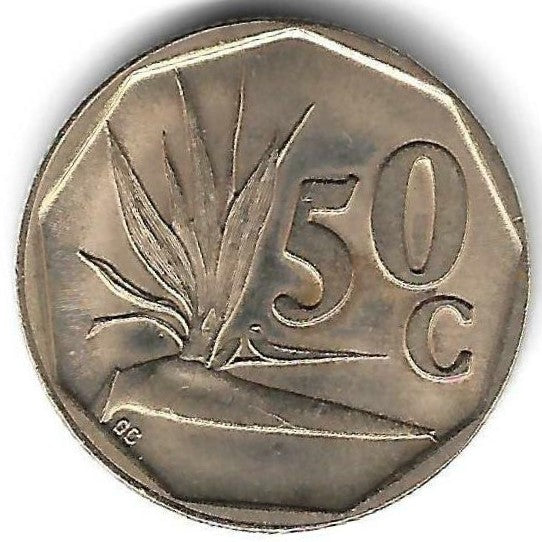 Africa Sul - 50 Centimos 1992 (Km# 137)