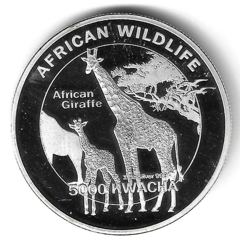Zambia - 5000 Kwacha 2016 (Km#..) Girafa Africana