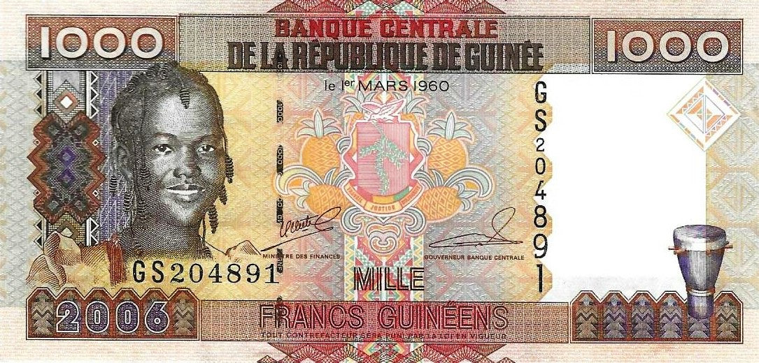 Guine B. Central - 1000 Francos 2006 (# 40)