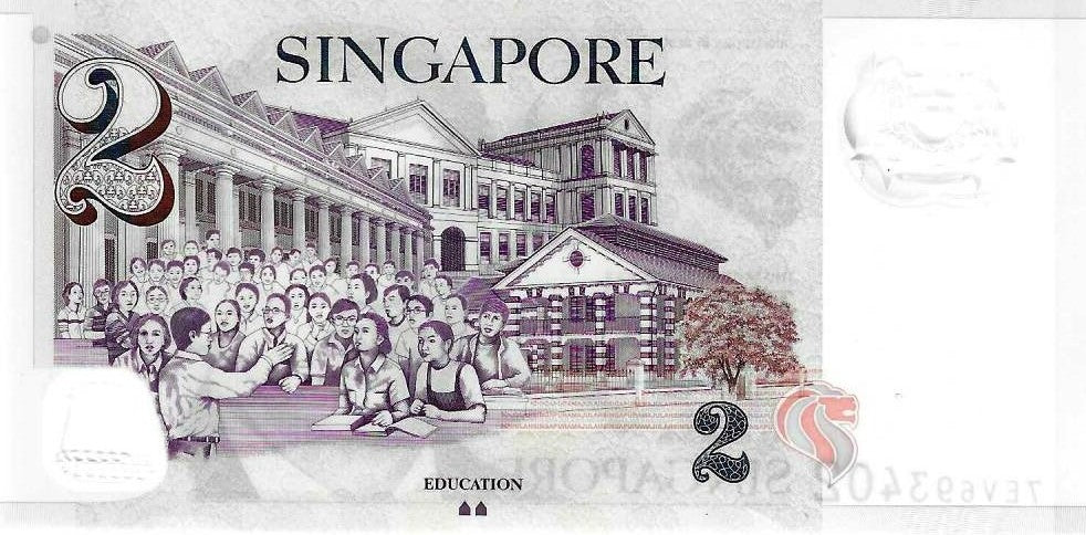 Singapura - 2 Dolares 2024 (# 4b)