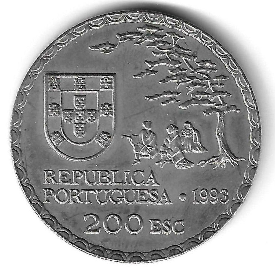 Portugal - 200$00 1993 (Km# 668)     Arte Namban