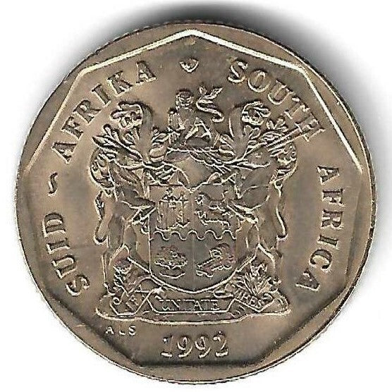 Africa Sul - 50 Centimos 1992 (Km# 137)