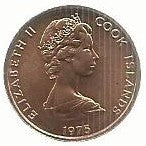 Ilhas Cook - 1 Centimo 1975 (Km# 1)
