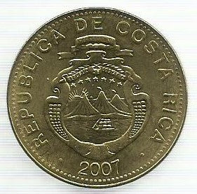 Costa Rica - 500 Colones 2007 (Km# 239.1a)
