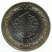 Turquia - 1 Lira 2020 (Km# ..)