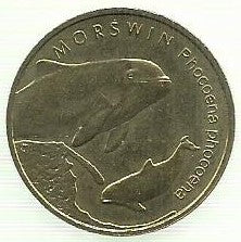 Polonia - 2 Zlote 2004 (Km# 464) Porpoise