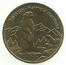 Polonia - 2 Zlote 2006 (Km# 534) Marmota