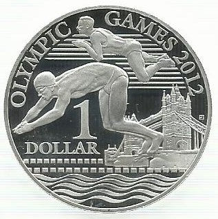 Nauru - 1 Dolar 2009 (Km# ..) Jogos Olímpicos 2012