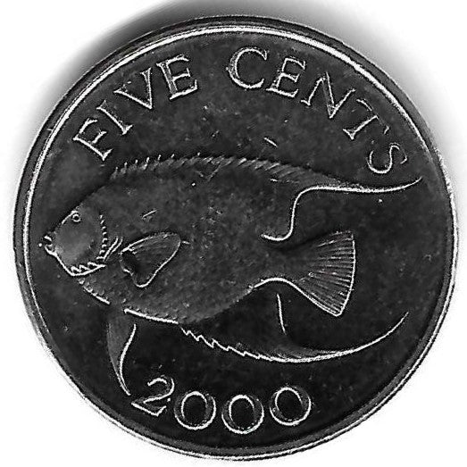 Bermudas - 5 Centimos 2000 (Km# 108)