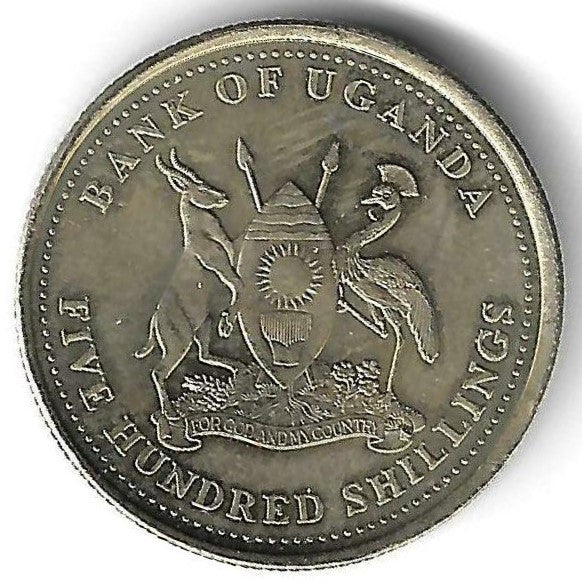 Uganda - 500 Shillings 2003 (# 69)