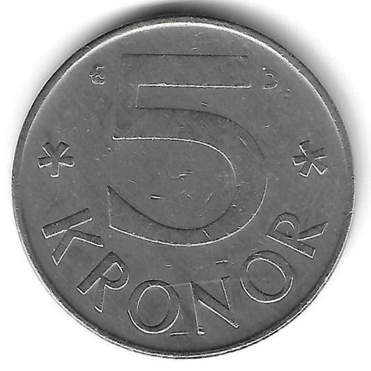 Suecia - 5  Kronor 1990 (Km# 853)