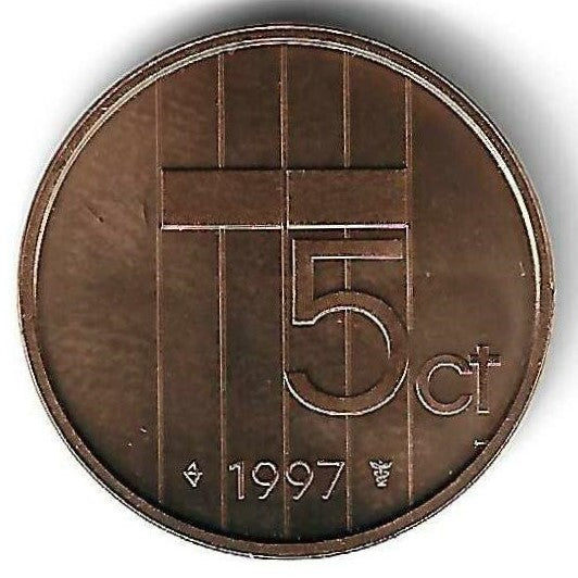 Holanda - 5 Centimos 1997 (Km# 202)