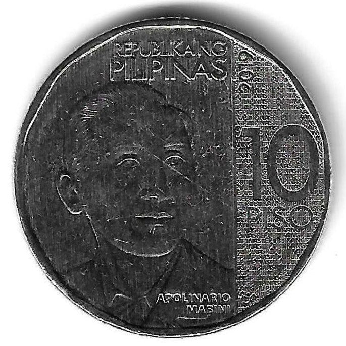 Filipinas - 10 Piso 2019 (Km# 303)