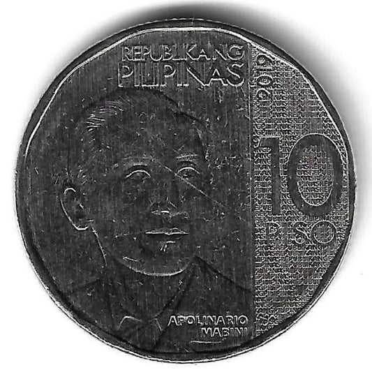 Filipinas - 10 Piso 2019 (Km# 303)