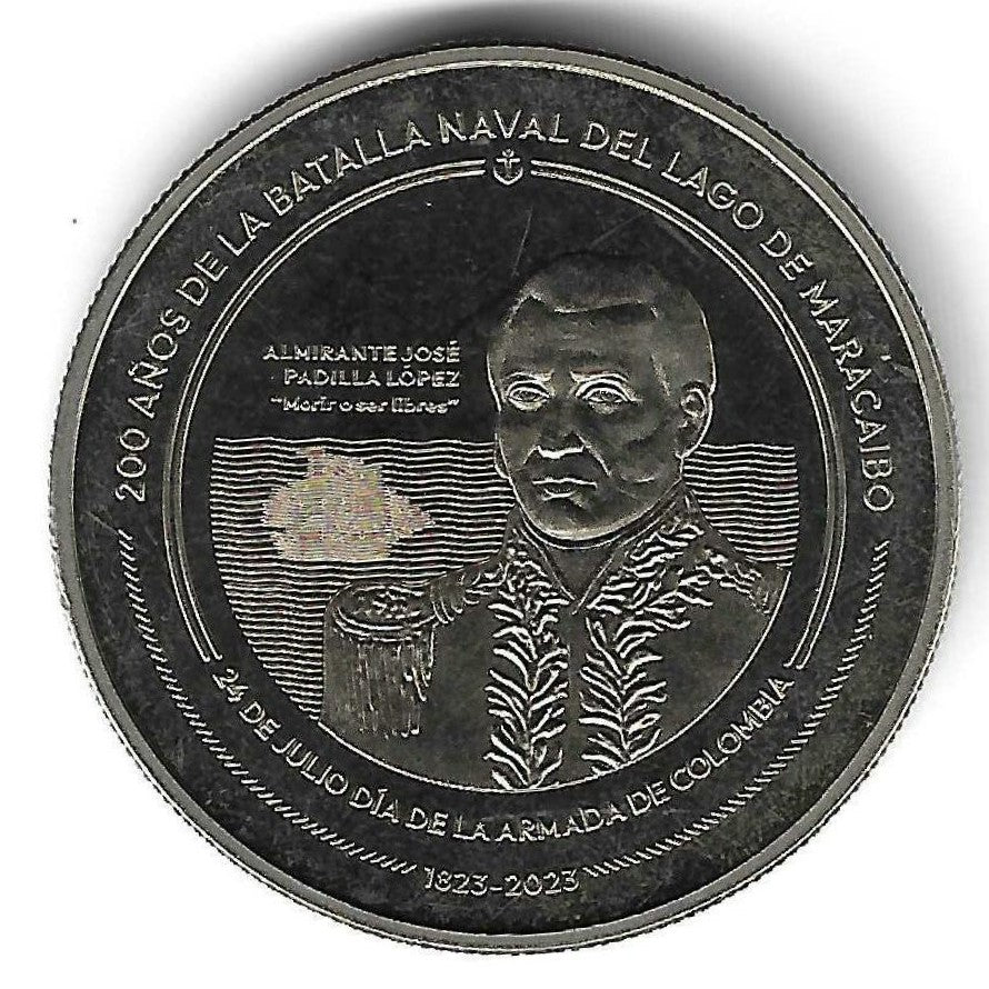 Colombia - 10000 Pesos 2023 (Km# 305) 200 Anos Batalha N. Maracaibo
