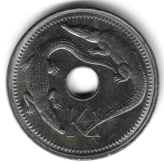 Papua Nova Guiné - 1 Kina 1996 (Km# 6)