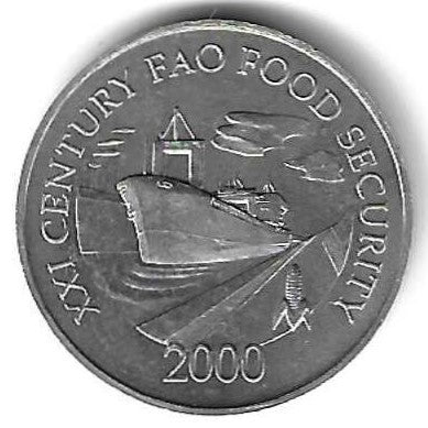 Panama - 1 Centesimo 2000 (Km# 132) Fao