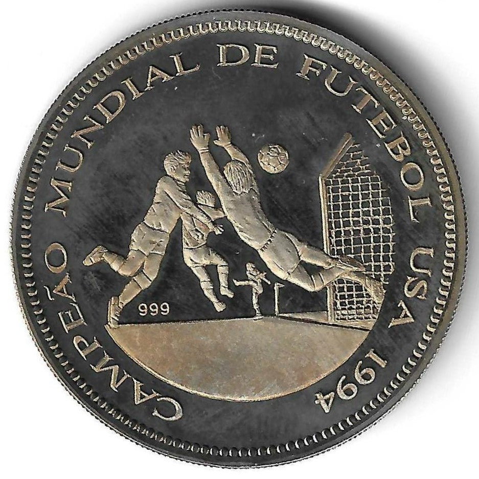 Moçambique - 10000 Meticais 1994 (Km# Pn2) Campeonato Mundial Futebol