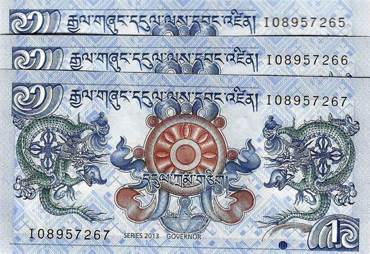 Butão - 1 Ngultrum 2013 (# 27d)