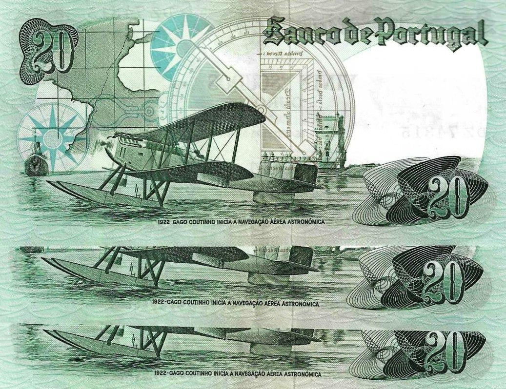 Portugal - 20$00 1978 (# 176a) Numeros seguidos