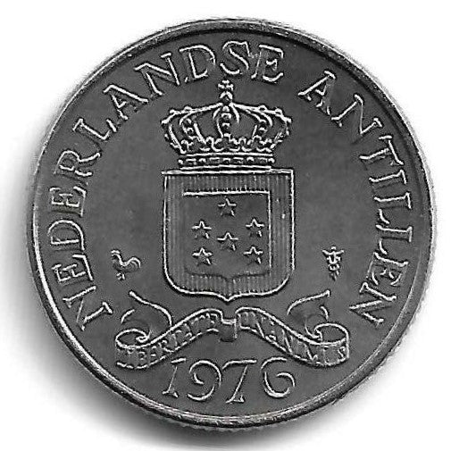 Antilhas Holandesas - 25 Centimos 1976