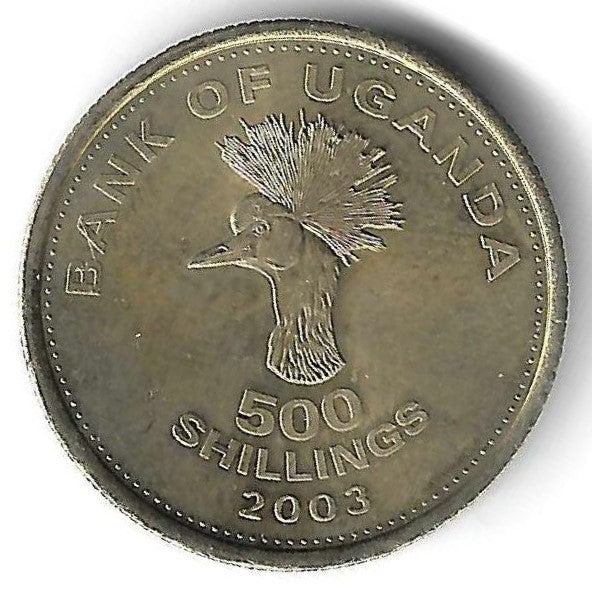 Uganda - 500 Shillings 2003 (# 69)